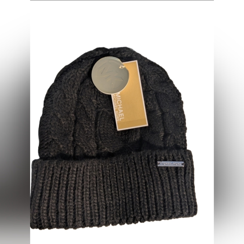 Michael Kors Black Knit Beanie